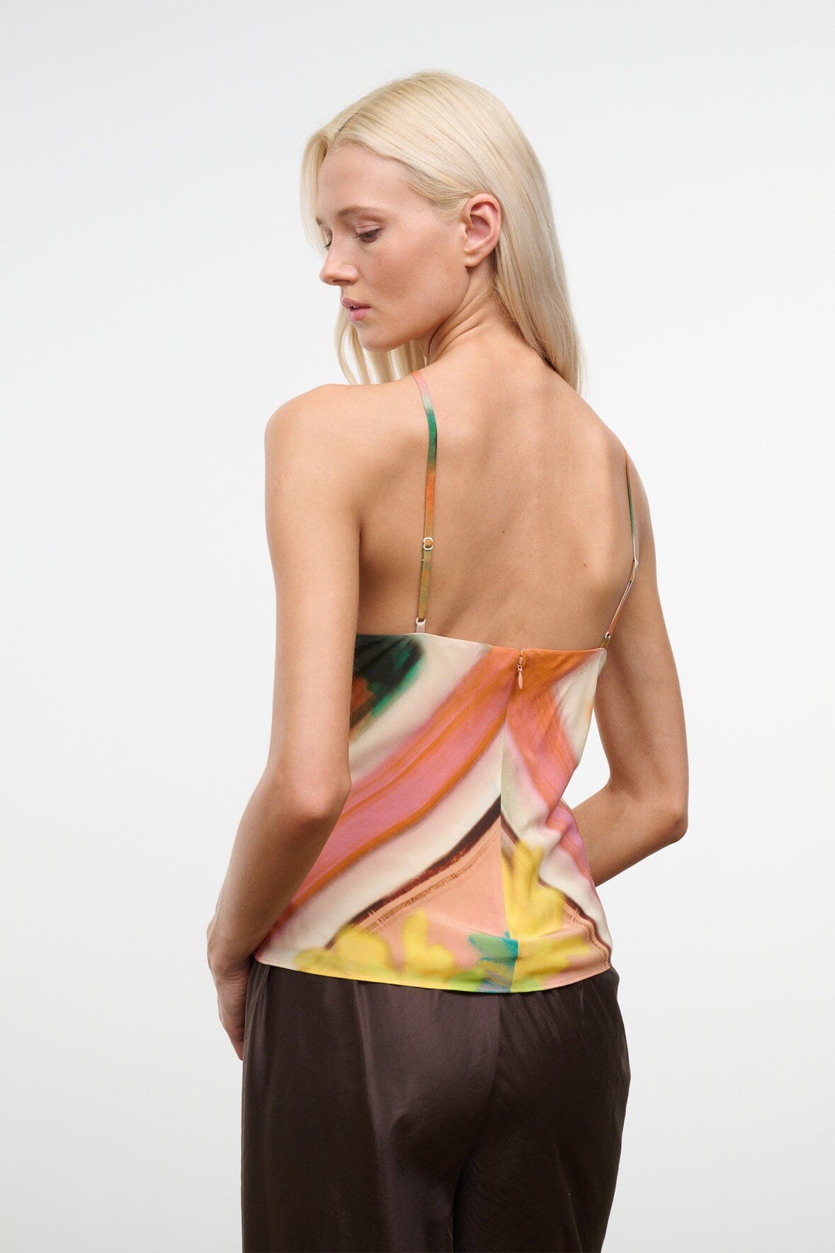 STAUD Clothing|New In Cubism Top Superbloom Scarf
