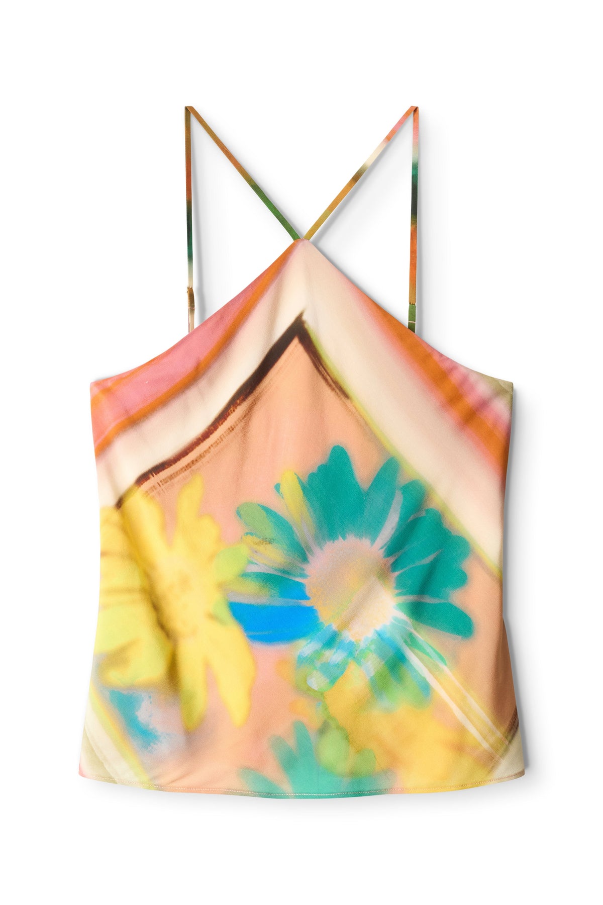 STAUD Clothing|New In Cubism Top Superbloom Scarf