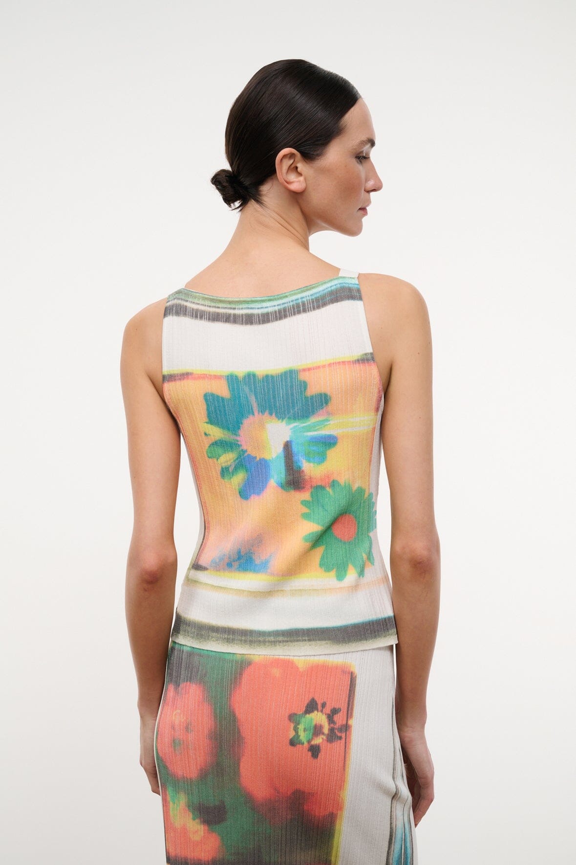 STAUD Clothing|New In Bryn Top Superbloom Scarf
