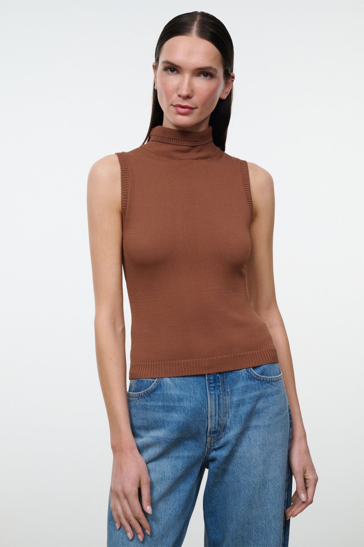 STAUD Clothing|New In Montclair Top Cigar