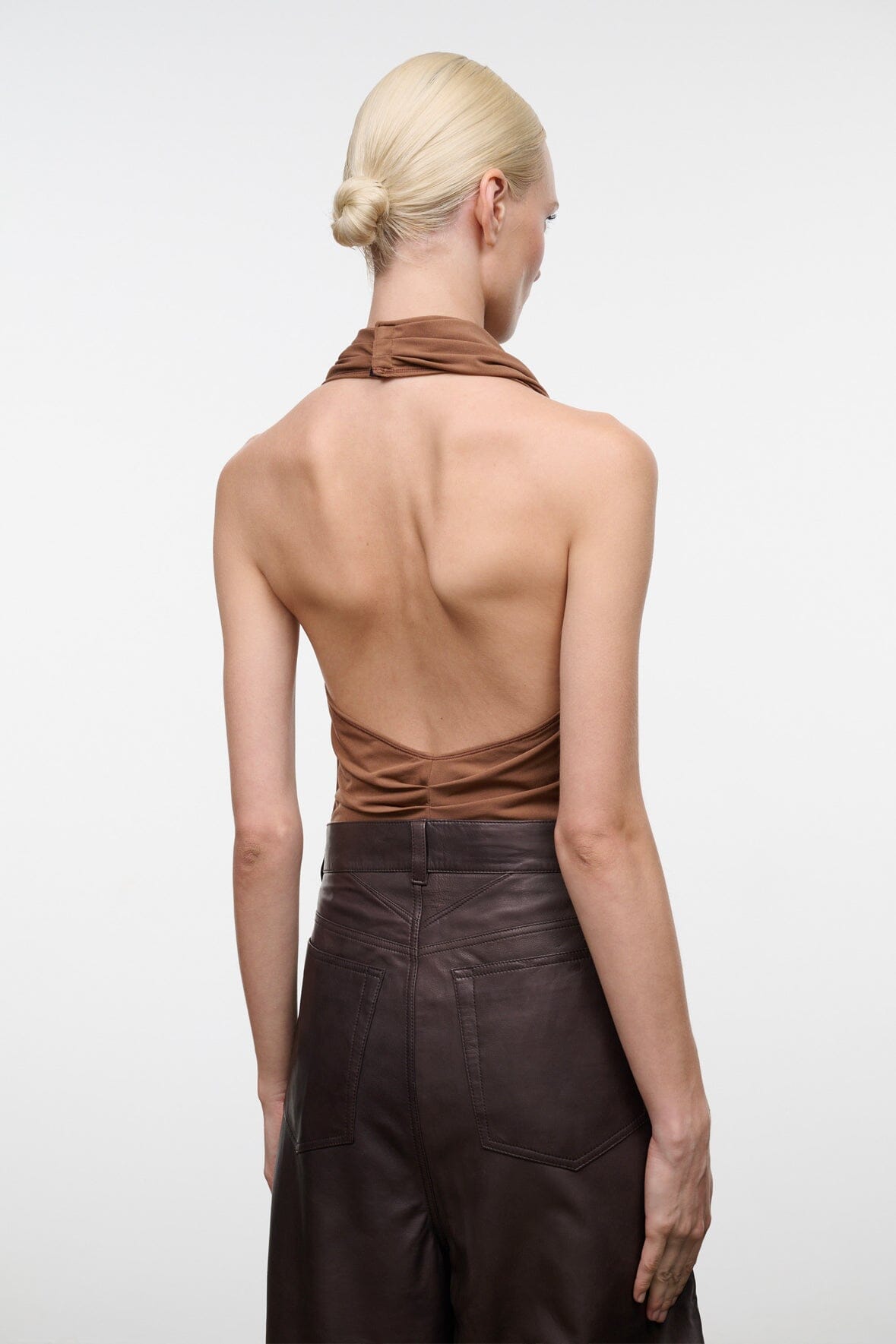 STAUD Clothing|New In Monay Bodysuit Cigar