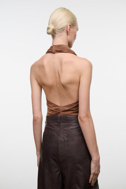 STAUD Clothing|New In Monay Bodysuit Cigar