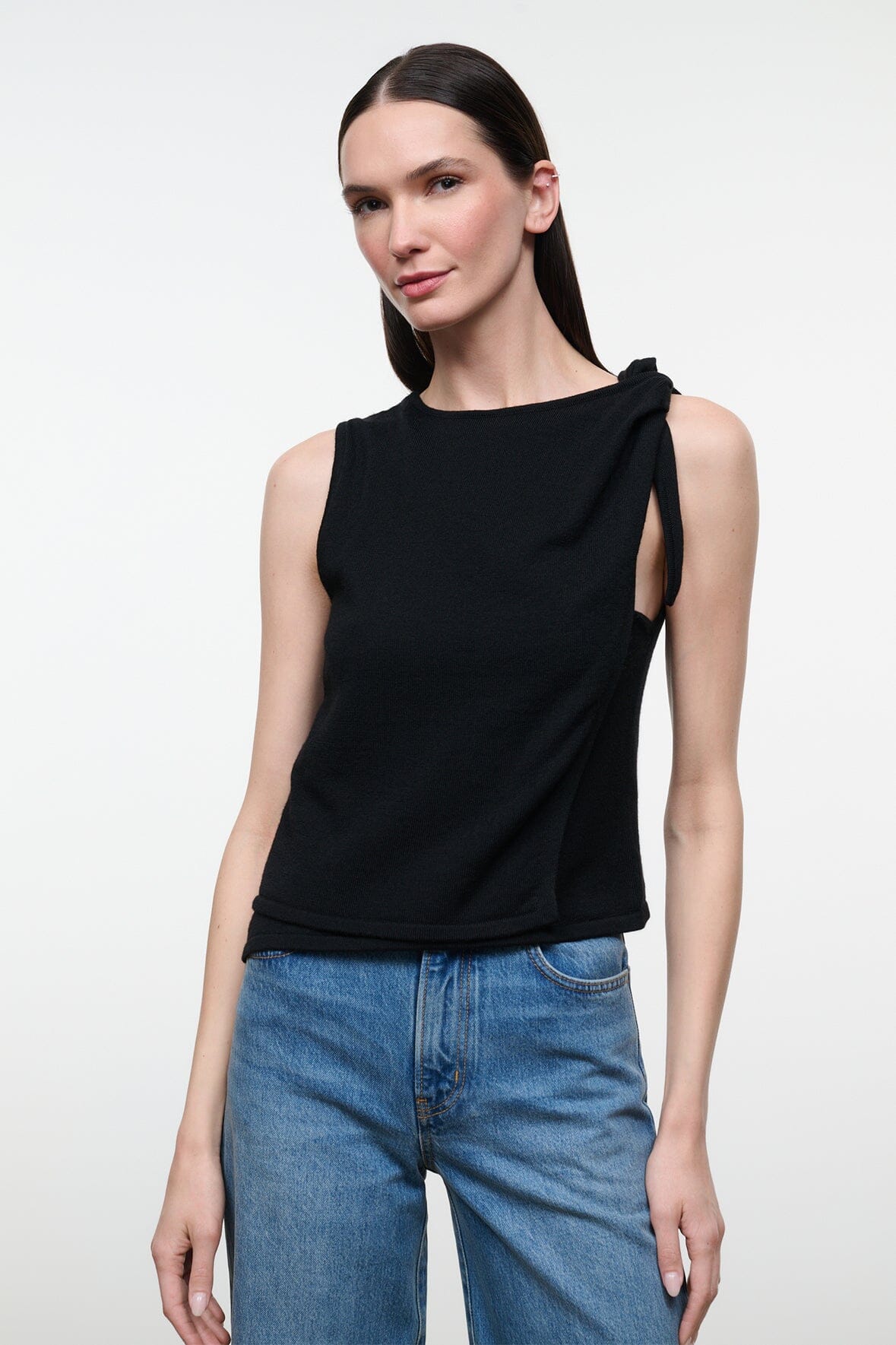 STAUD Clothing|New In Enya Top Black