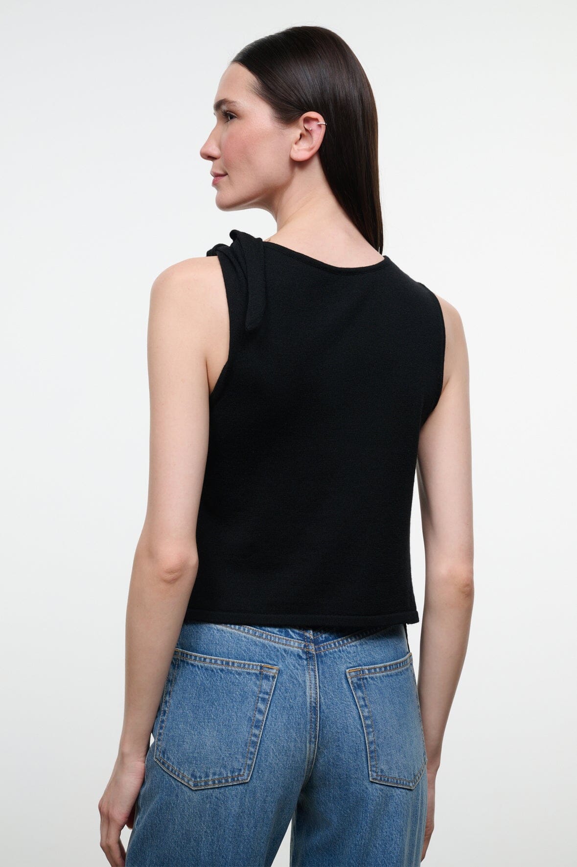STAUD Clothing|New In Enya Top Black
