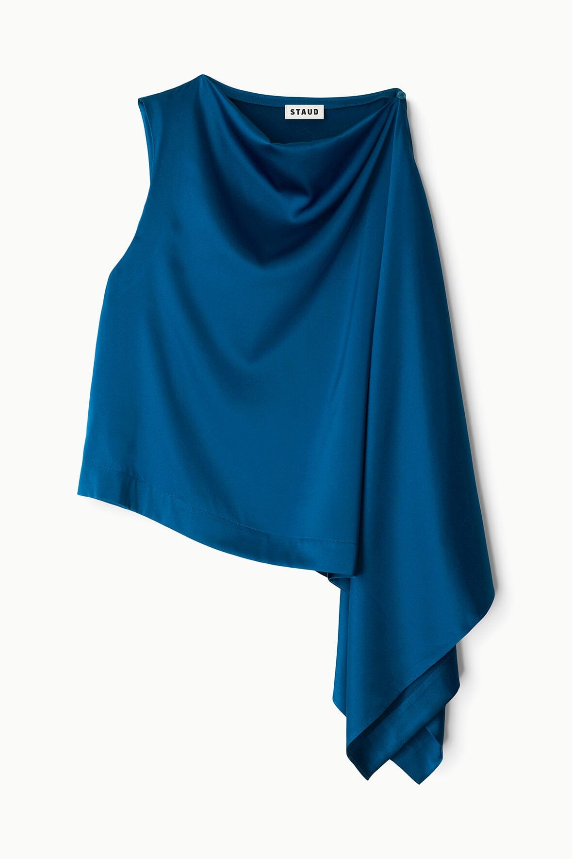 STAUD Clothing|New In Sabina Silk Top Harbor