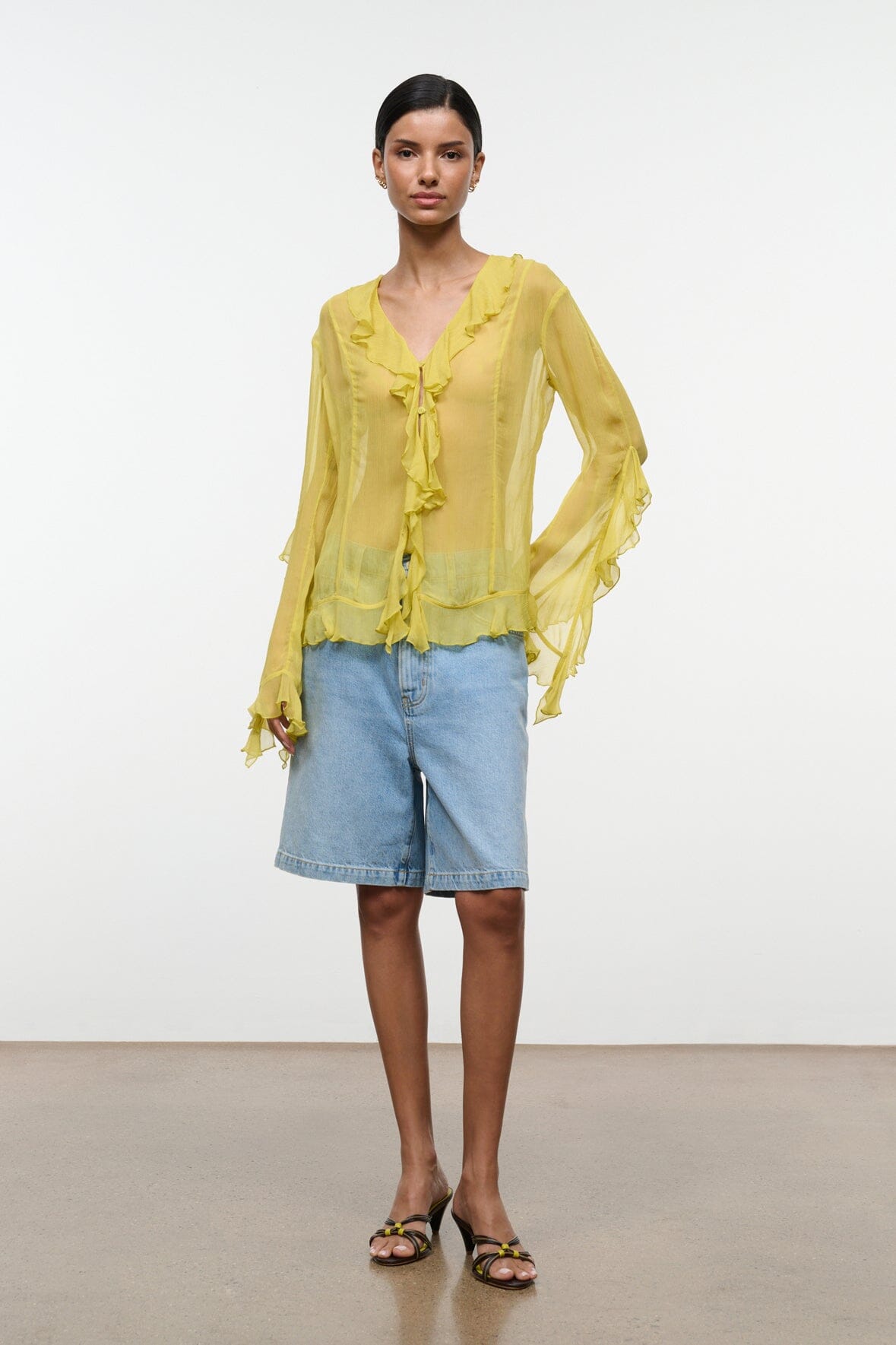 STAUD Clothing|New In Kellcy Top Citron
