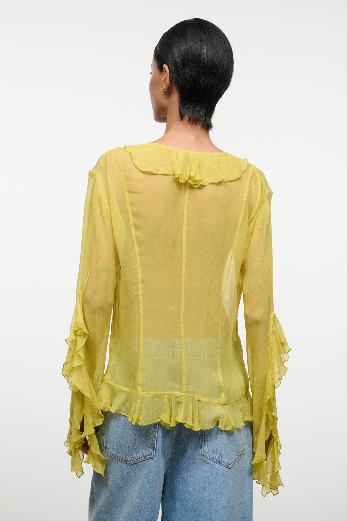 STAUD Clothing|New In Kellcy Top Citron