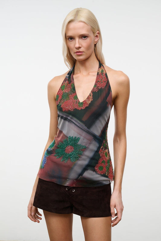 STAUD Clothing|New In Felice Top Superbloom Scarf