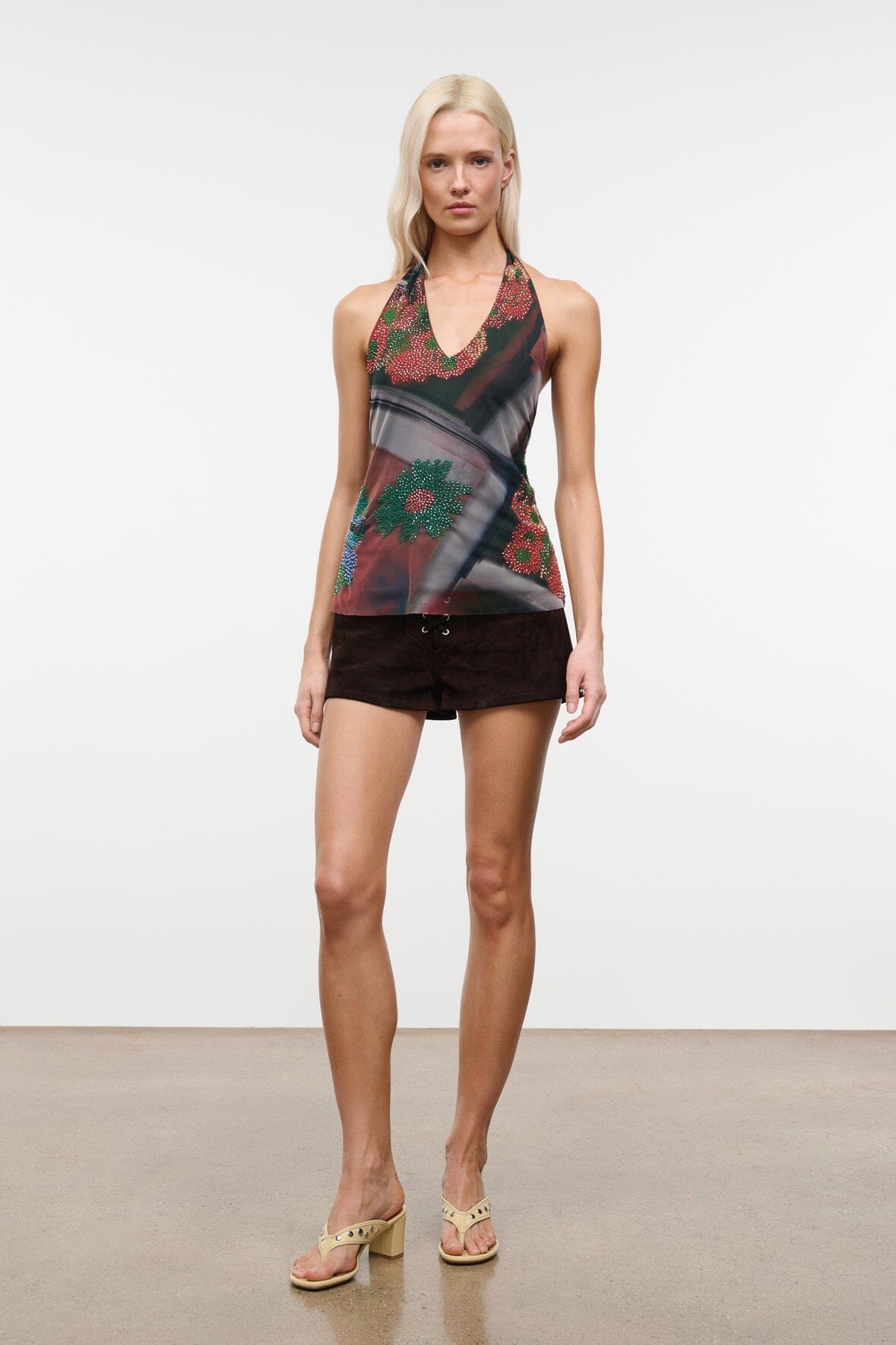 STAUD Clothing|New In Felice Top Superbloom Scarf