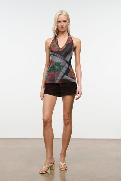 STAUD Clothing|New In Felice Top Superbloom Scarf