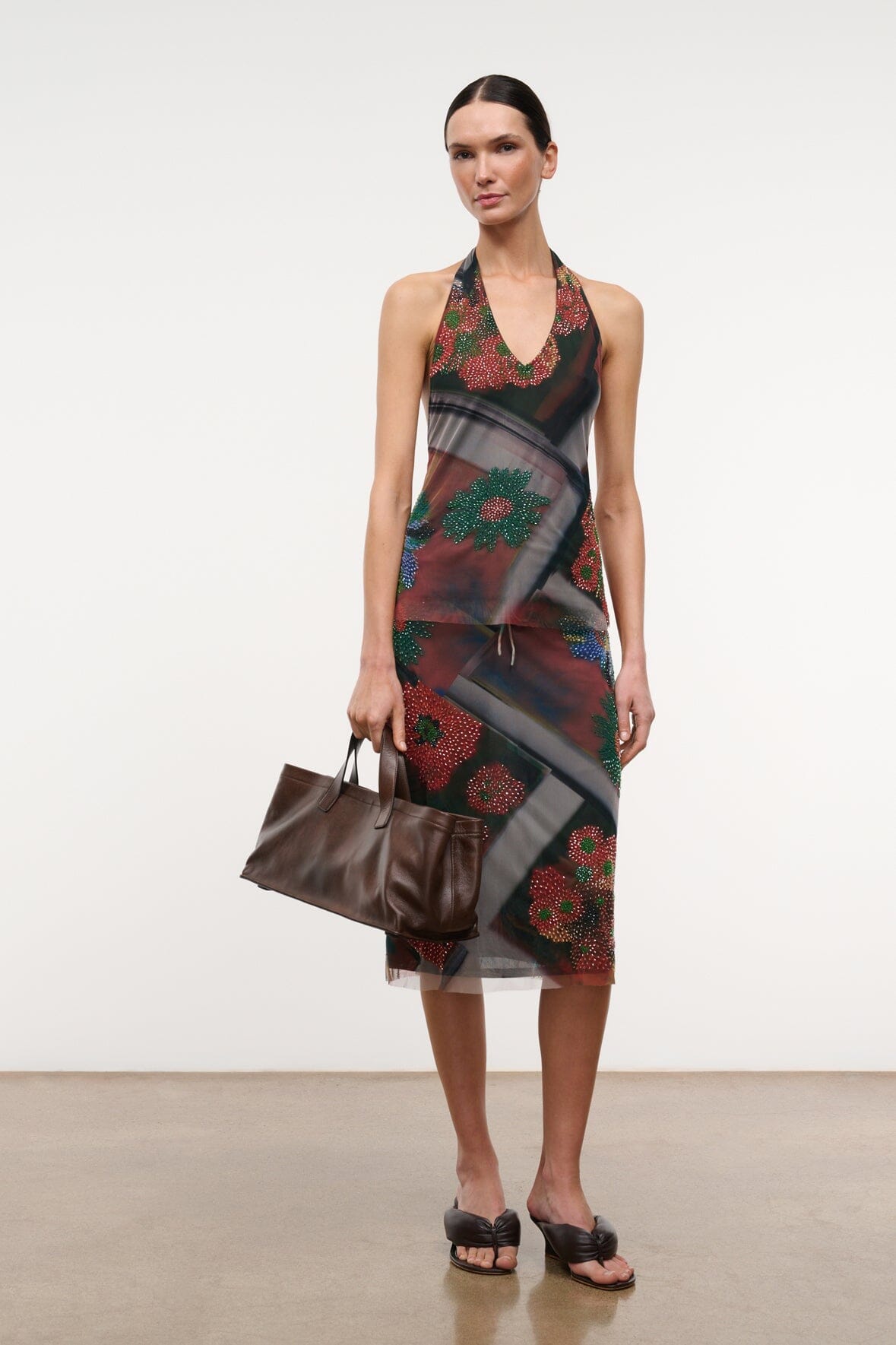 STAUD Clothing|New In Felice Top Superbloom Scarf