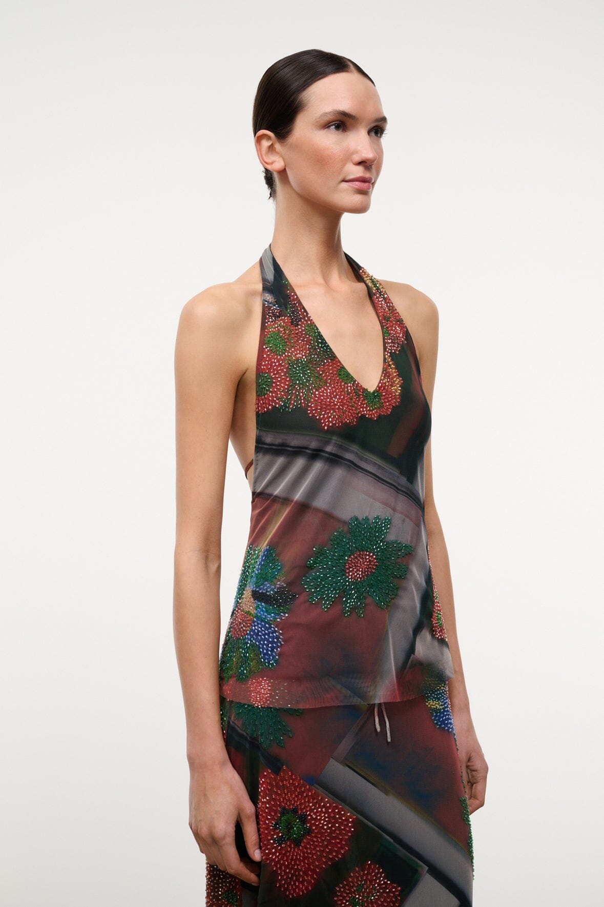 STAUD Clothing|New In Felice Top Superbloom Scarf