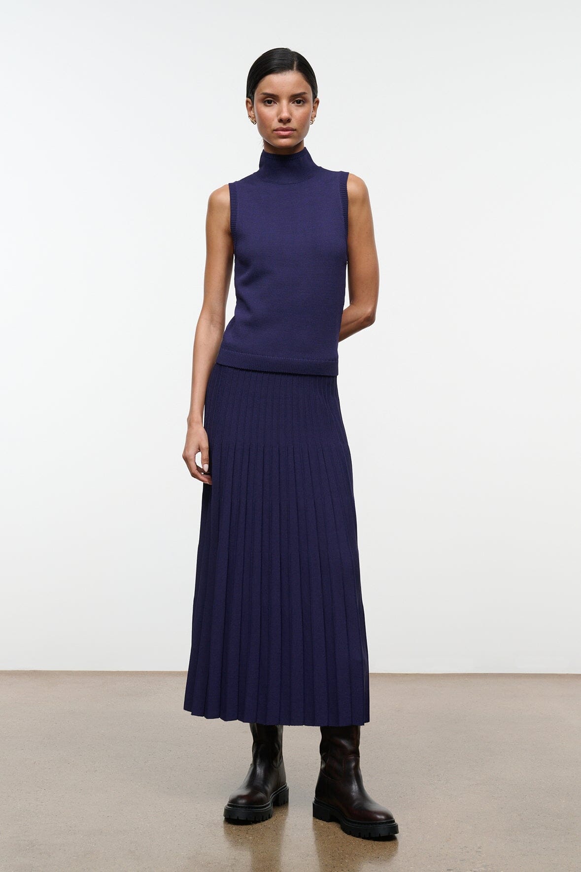 STAUD Clothing|New In Montclair Top Midnight