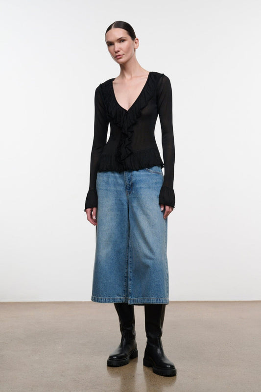 STAUD Clothing|New In Kiko Top Black