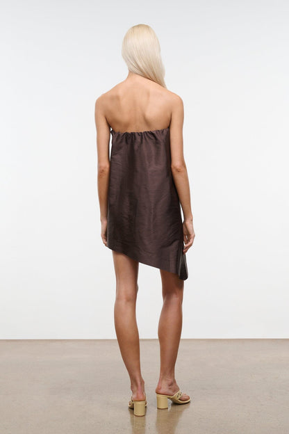 STAUD Clothing|Dresses Georgia Silk Convertible Top Earth
