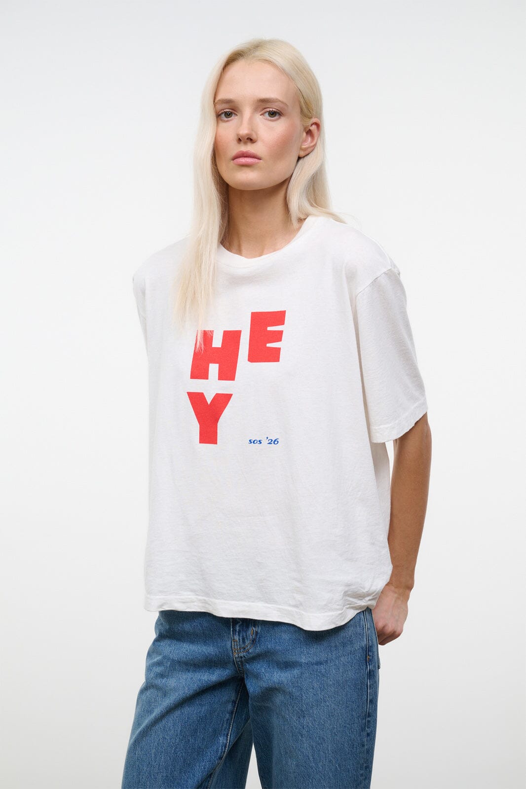 STAUD Clothing|New In Liam Relaxed Tee Hey