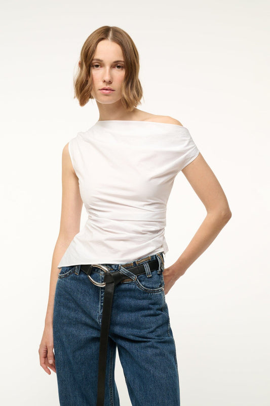 STAUD Clothing Su26 Phare Top White
