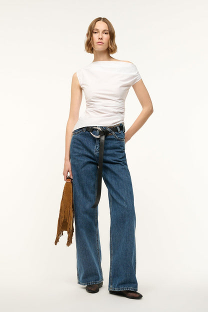 STAUD Clothing Su26 Phare Top White