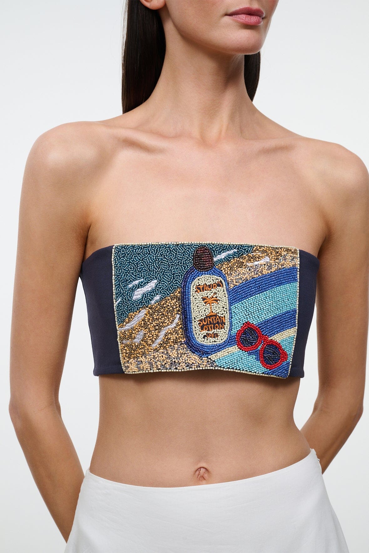 STAUD Clothing Tommy Tube Top Spf 0