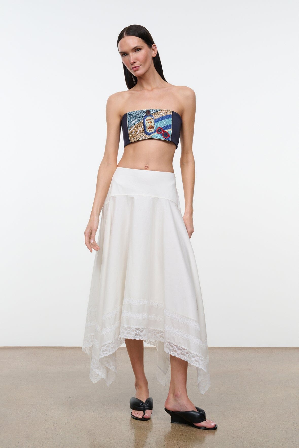 STAUD Clothing Tommy Tube Top Spf 0