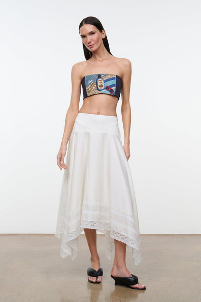 STAUD Clothing Tommy Tube Top Spf 0