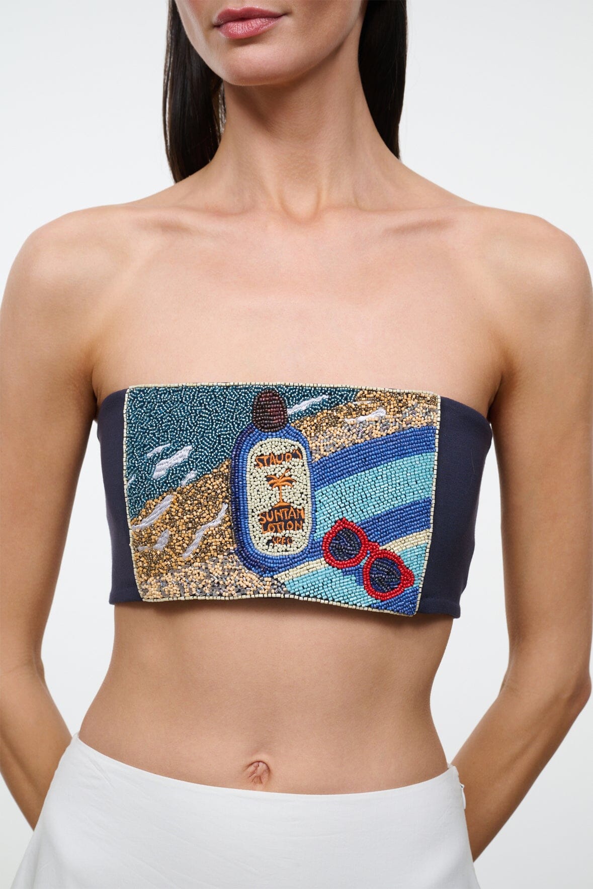STAUD Clothing Tommy Tube Top Spf 0