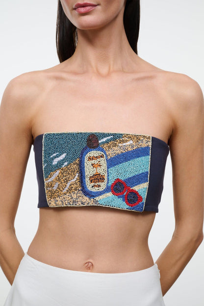 STAUD Clothing Tommy Tube Top Spf 0
