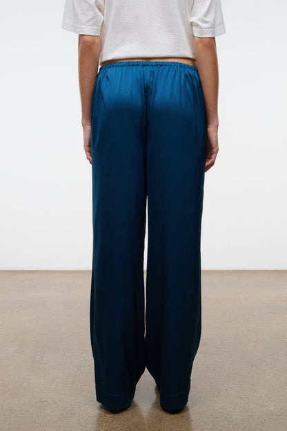 STAUD Clothing|New In Stroll Silk Pant Harbor
