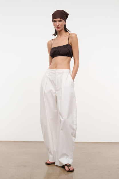 STAUD Clothing|New In Elias Pant White