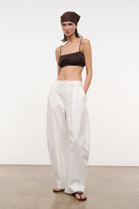 STAUD Clothing|New In Elias Pant White