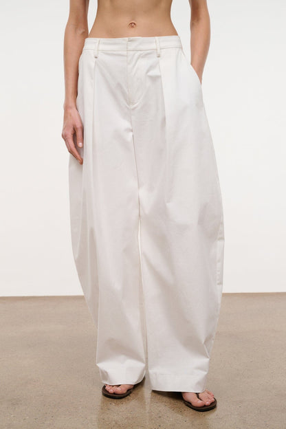 STAUD Clothing|New In Elias Pant White