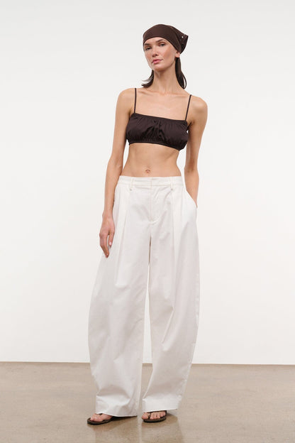 STAUD Clothing|New In Elias Pant White
