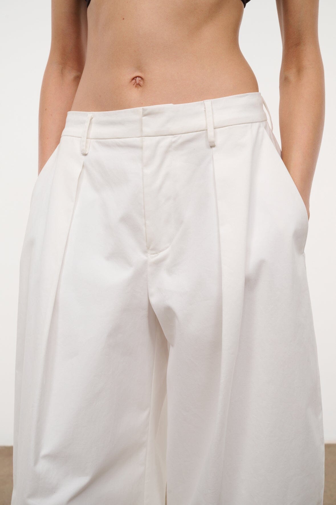 STAUD Clothing|New In Elias Pant White