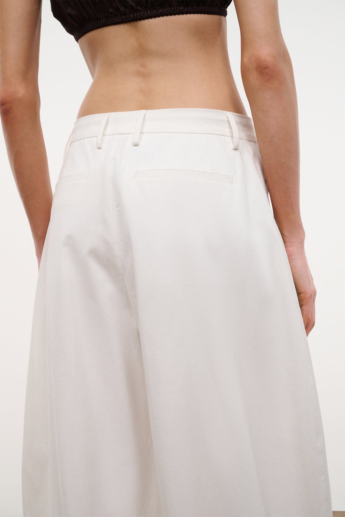STAUD Clothing|New In Elias Pant White