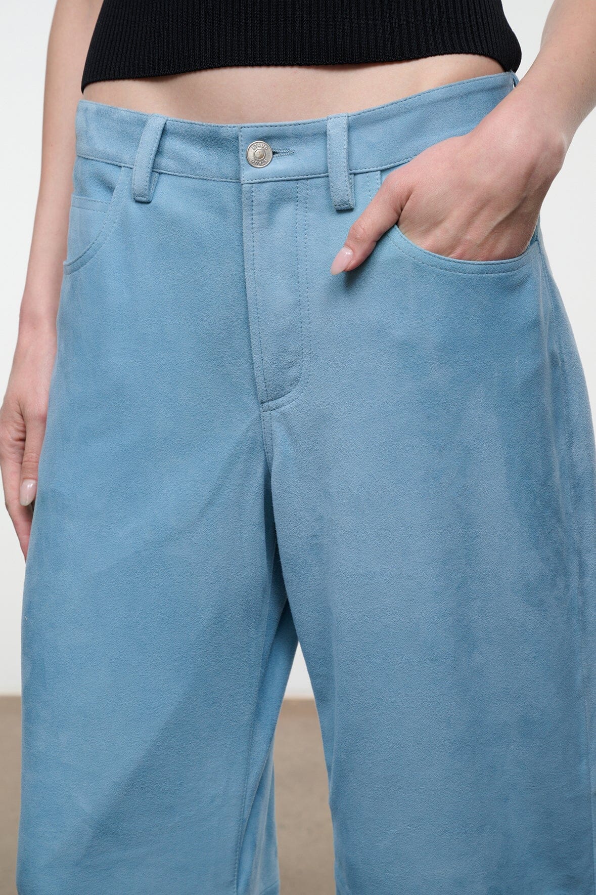 STAUD Clothing|New In Gus Suede Pant Sky