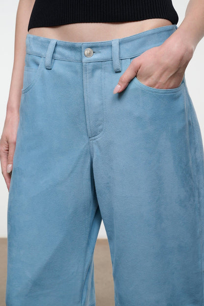 STAUD Clothing|New In Gus Suede Pant Sky