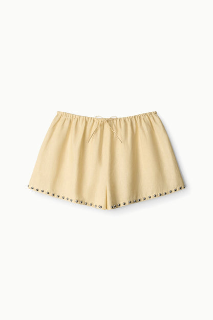 STAUD Clothing|New In Paddle Linen Short Butter Studs