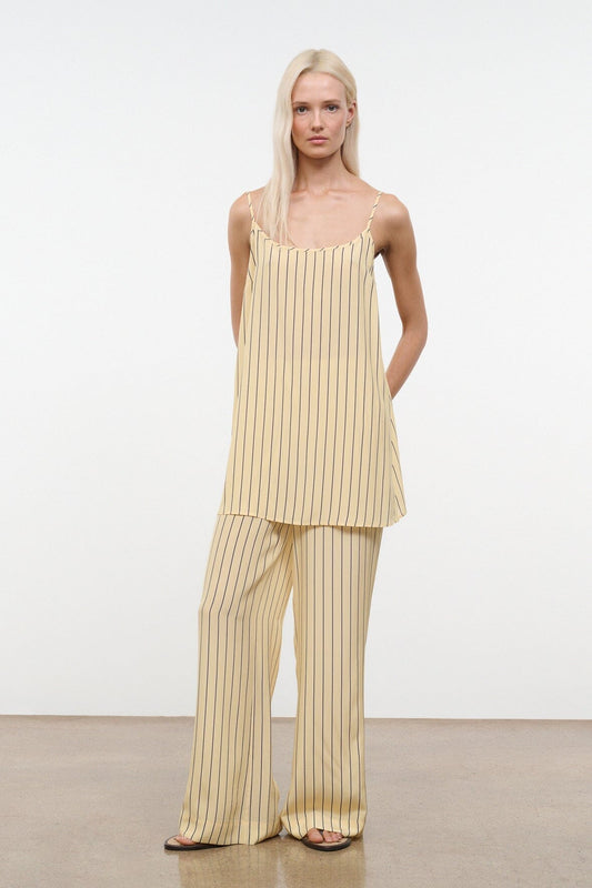 STAUD Clothing Stroll Silk Pant Monday Stripe