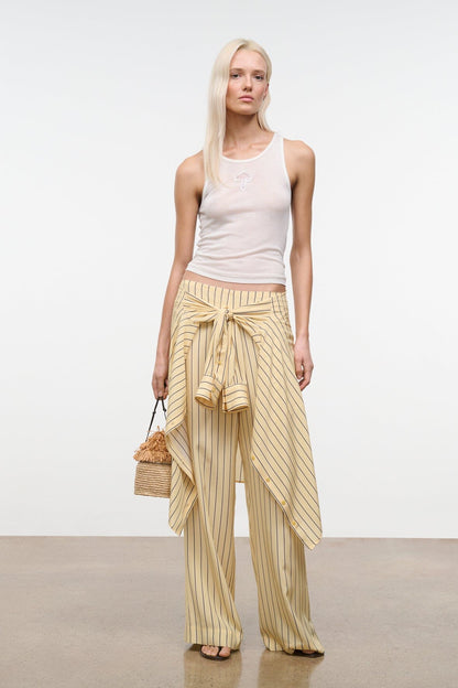 STAUD Clothing Stroll Silk Pant Monday Stripe