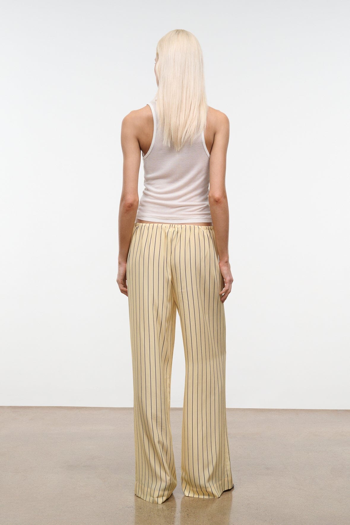 STAUD Clothing Stroll Silk Pant Monday Stripe