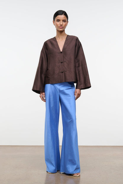 STAUD Clothing Stroll Silk Pant Coast
