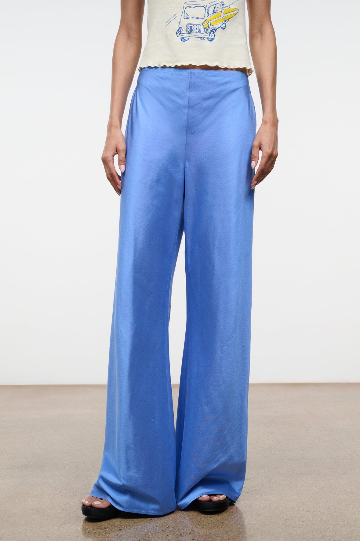 STAUD Clothing Stroll Silk Pant Coast