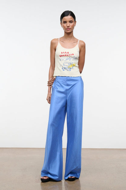 STAUD Clothing Stroll Silk Pant Coast