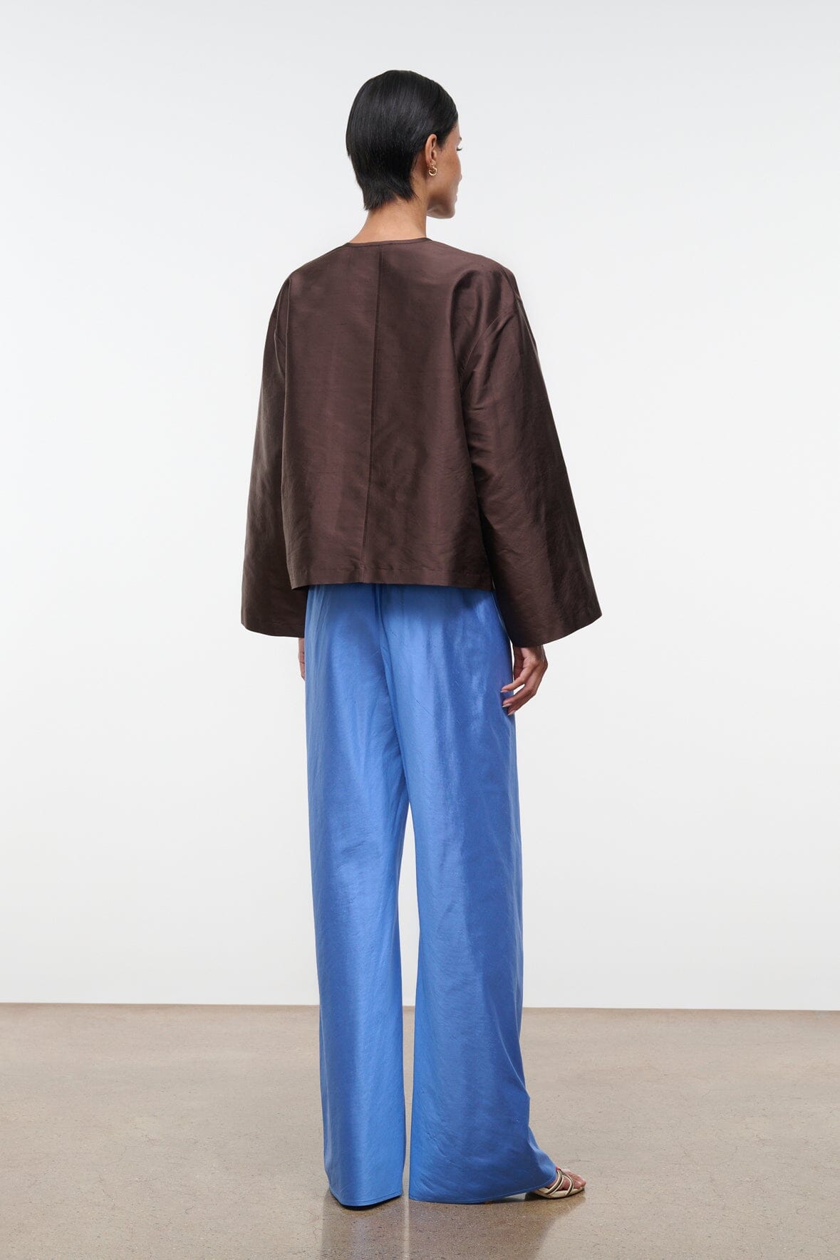 STAUD Clothing Stroll Silk Pant Coast