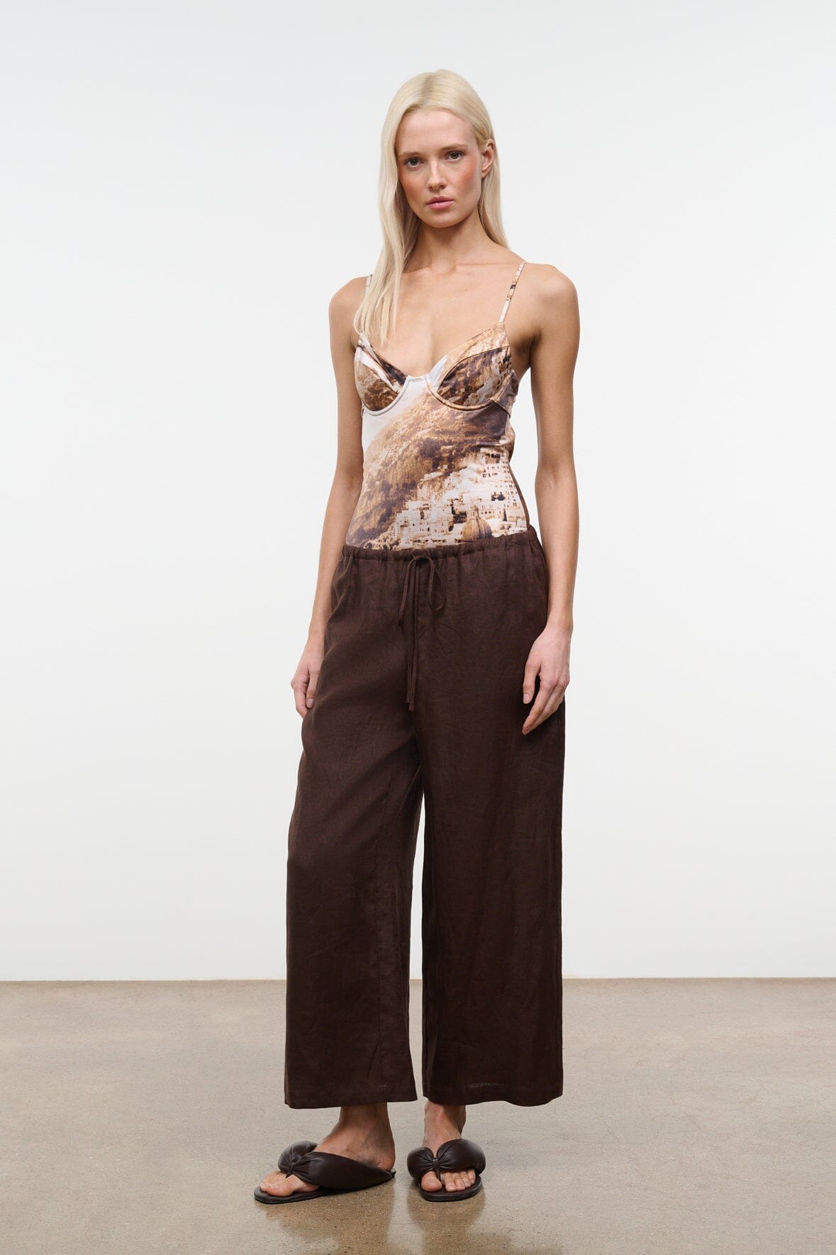 STAUD Clothing|New In Mateo Linen Cropped Pant Root