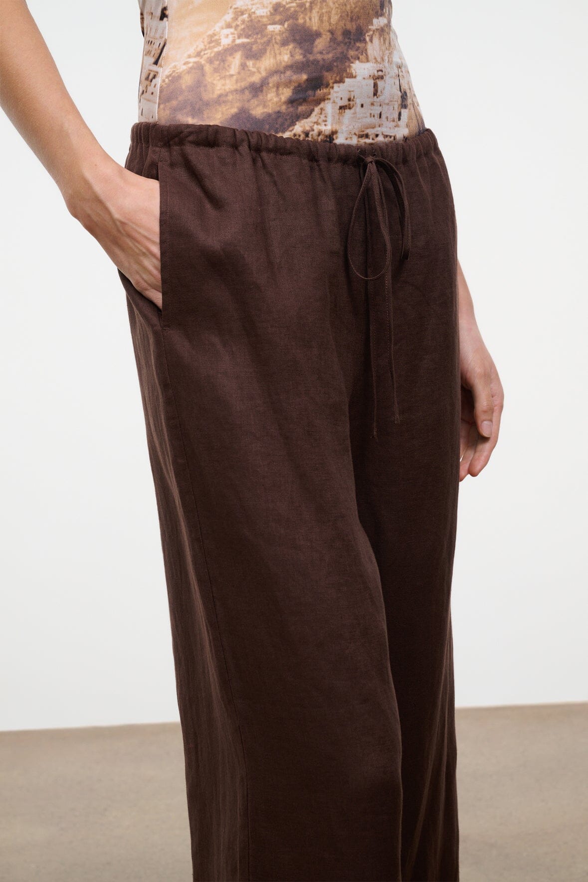 STAUD Clothing|New In Mateo Linen Cropped Pant Root