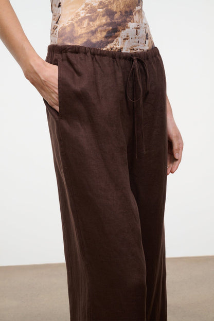 STAUD Clothing|New In Mateo Linen Cropped Pant Root