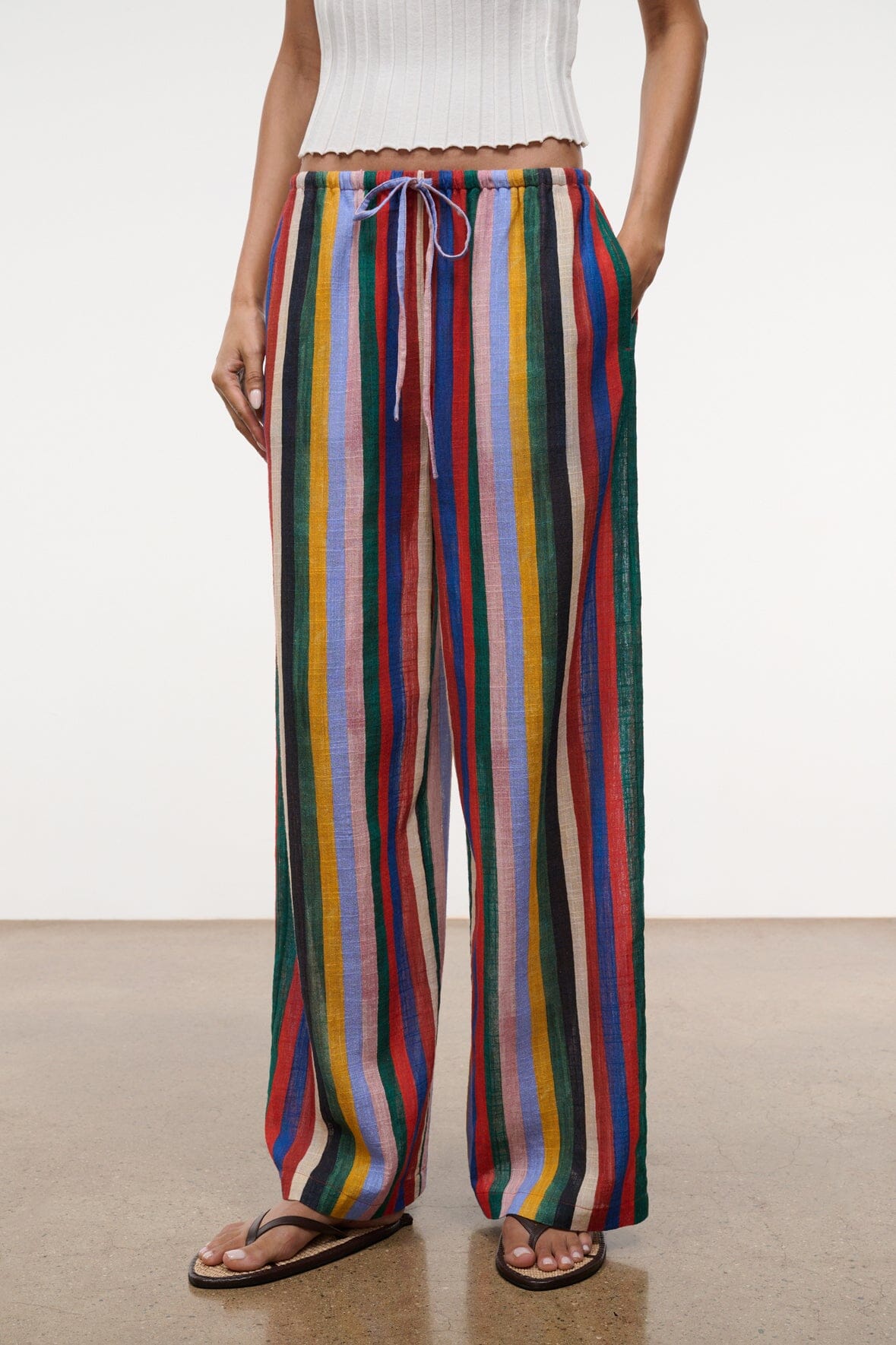 STAUD Clothing Mateo Pant Artist Stripe