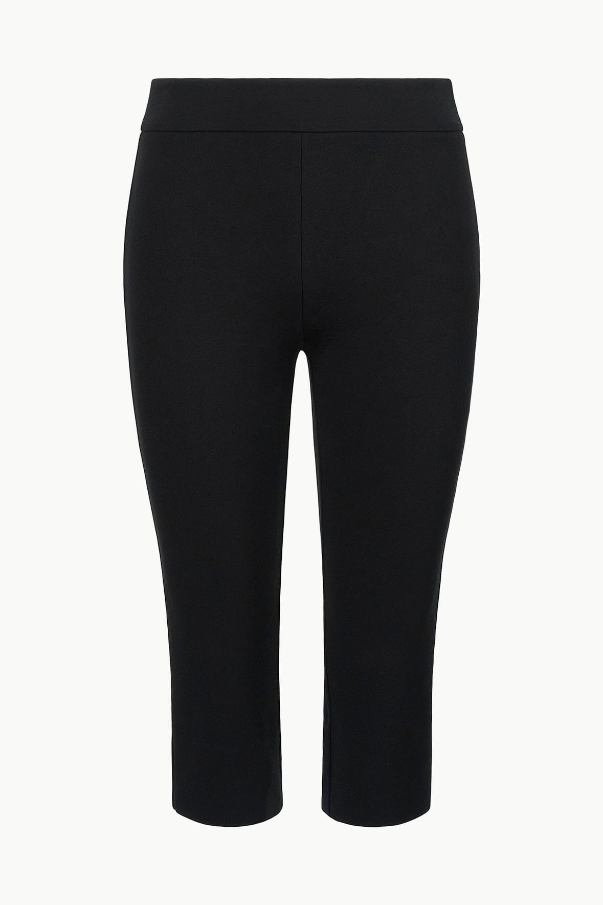 STAUD Clothing Leone Pant Black - Cropped Black Fitted Pants