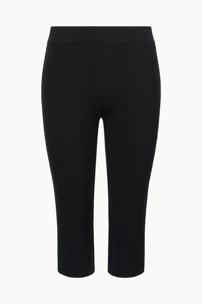 STAUD Clothing Leone Pant Black - Cropped Black Fitted Pants